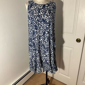 Lilly Pulitzer - Blue and White Lobster Print Sleeveless Dress